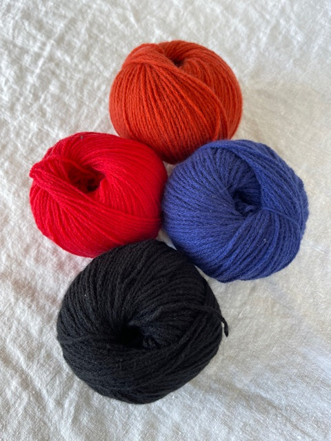 SCA 4-ply Cashmere Knitting Yarn - British Blue