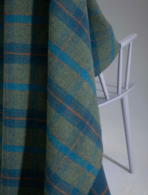 Lambswool Double Face Check Throw | Multi