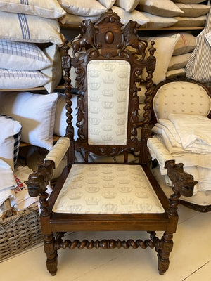 Crown Jacobean Oak chair