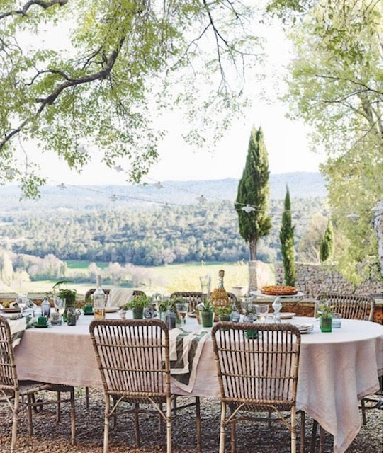 Washed Linen Tablecloths - Rose Pink