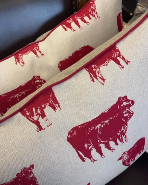 Red Cow Cushion