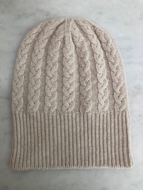 SCA 3-ply Beanies | Swansdown Cable Knit