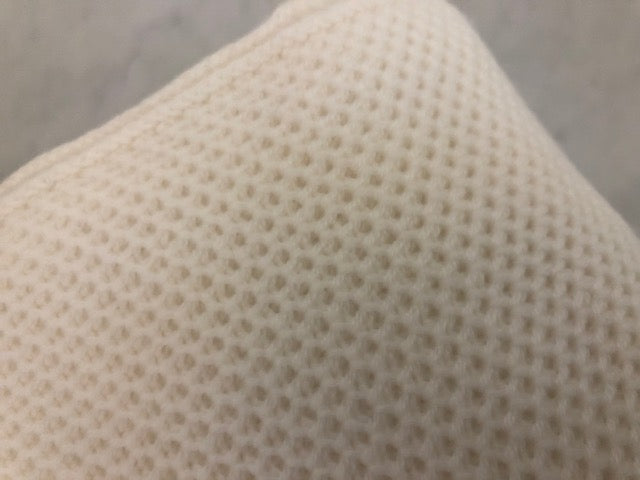Waffle Stitch 4-Ply Cashmere Blanket Throw - White