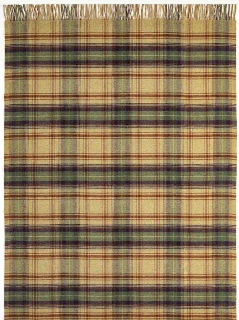 Lambswool Double Face Check Throw | Teviot