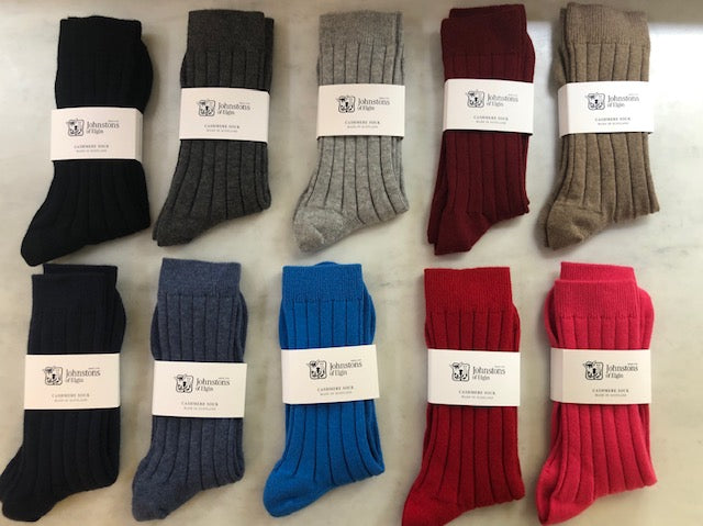 Cashmere Mens Ribbed Socks
